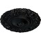 Ekena Millwork Marseille Ceiling Medallion (Fits Canopies up to 7 3/8"), Hand-Painted Jet Black, 21"OD x 2"P CM21MABLF - alternate 2